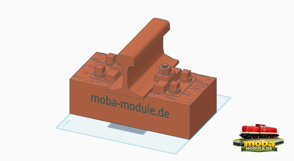 3D CAD Schienenstueck