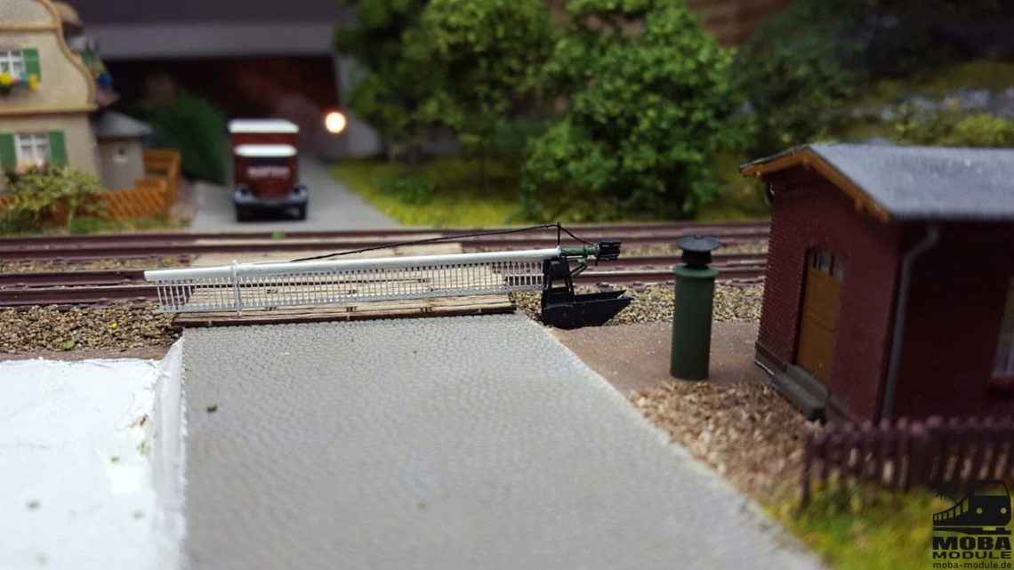 bahnübergang rohbau drg moba modul modellbahn diorama lasercut ...
