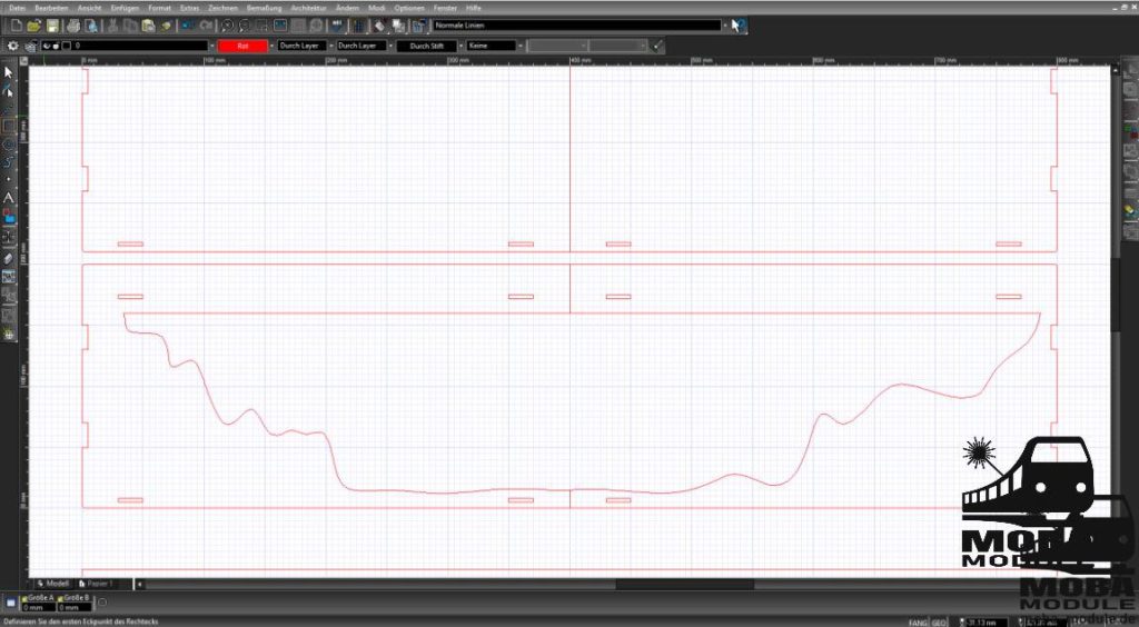 cad erste ideen mini diorama projekt spur n modellbahn module lasercut