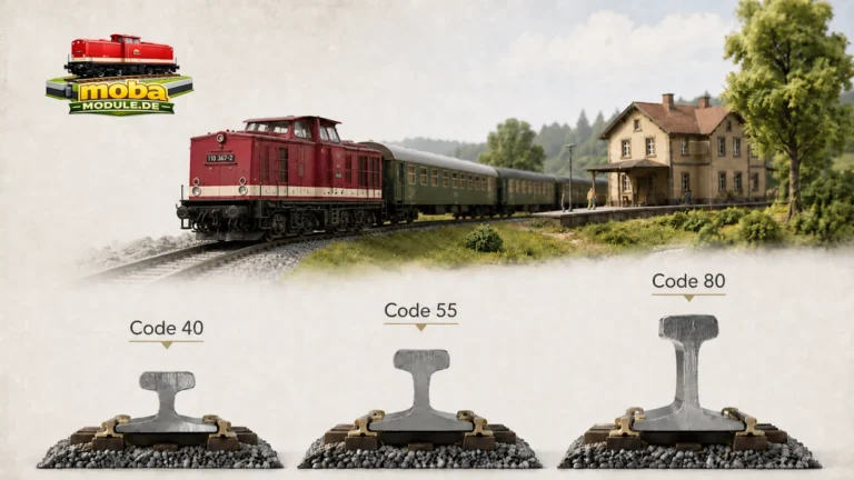 Gleishoehen Spur N Code 40 Code 55 Code 80 MOBA Module