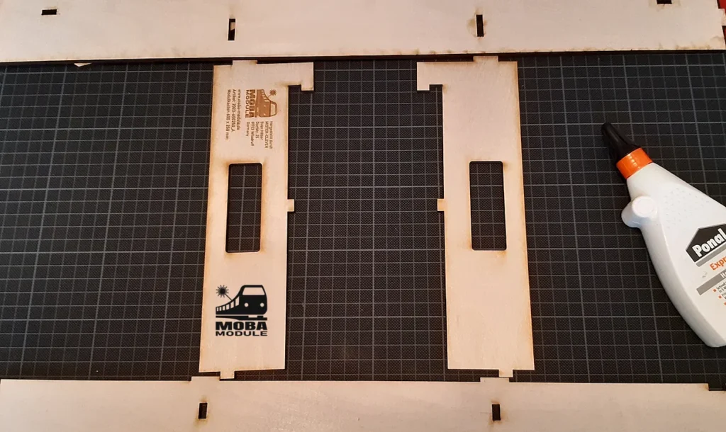 Modelleisenbahn Modul Minimodul flach Profil Bausatz 1 MOBA Module