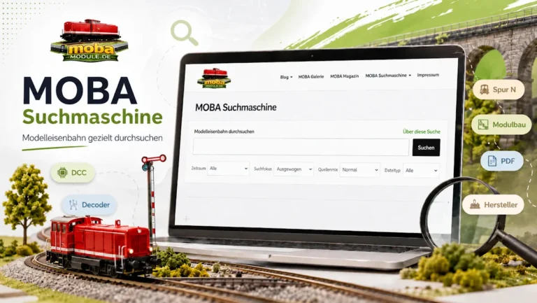 Suchmaschine fuer Modellbahn und Eisenbahn Moba Module